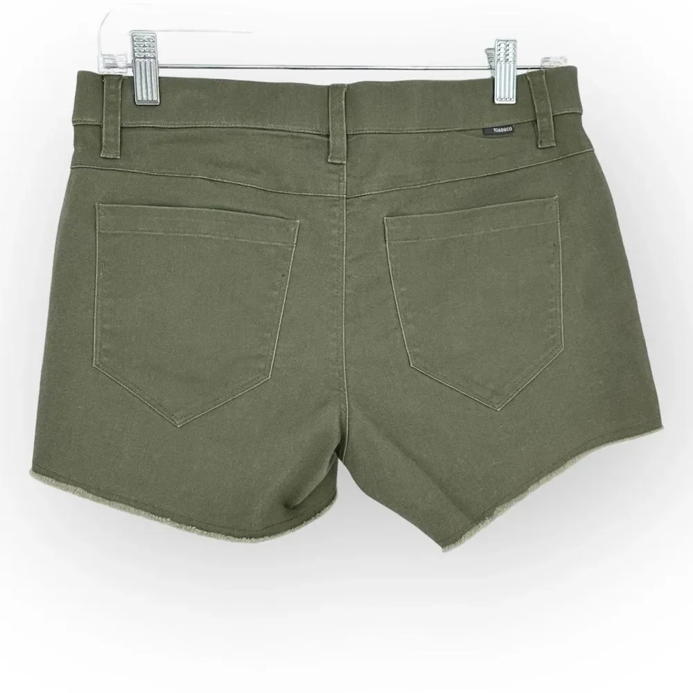 Toad&Co Olive Green Jean Shorts NWT - Picture 3 of 9